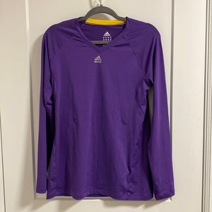 ADIDAS Techfit Climatelite Long Sleeve Workout Top, Medium